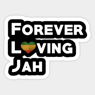 Forever Loving Jah, Rasta, Prayer, Rastafarian Sticker